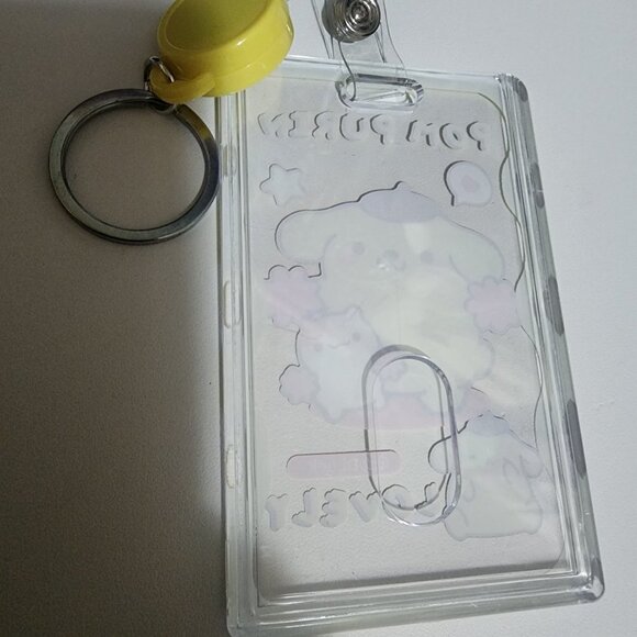 Brand New Pom Purin I I.D Holder Keychain - Picture 3 of 4